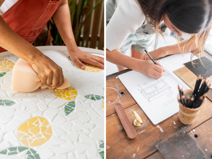Mosaics + Upcycling